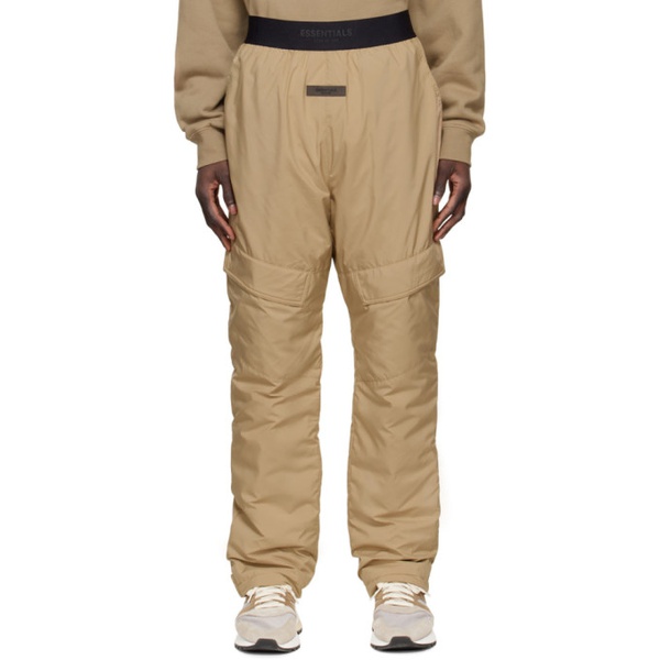  피어오브갓 Fear of God 에센셜 ESSENTIALS Tan Polyester Cargo Pants 221161M190044