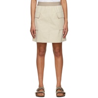 피어오브갓 Fear of God 에센셜 ESSENTIALS Beige Cotton Mini Skirt 221161F090006