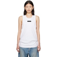 피어오브갓 Fear of God 에센셜 ESSENTIALS White Rib Tank Top 242161F111006