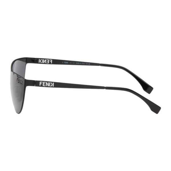 펜디 펜디 Fendi Black Cutout Sunglasses 242693M134019