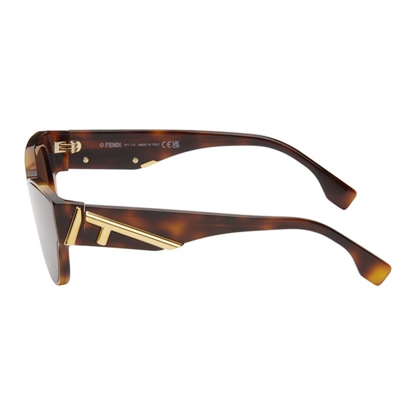 펜디 Brown 펜디 Fendi First Sunglasses 242693F005010
