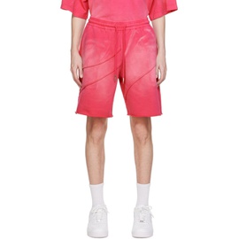 펑첸왕 Feng Chen Wang Pink Drawstring Shorts 241107M193002