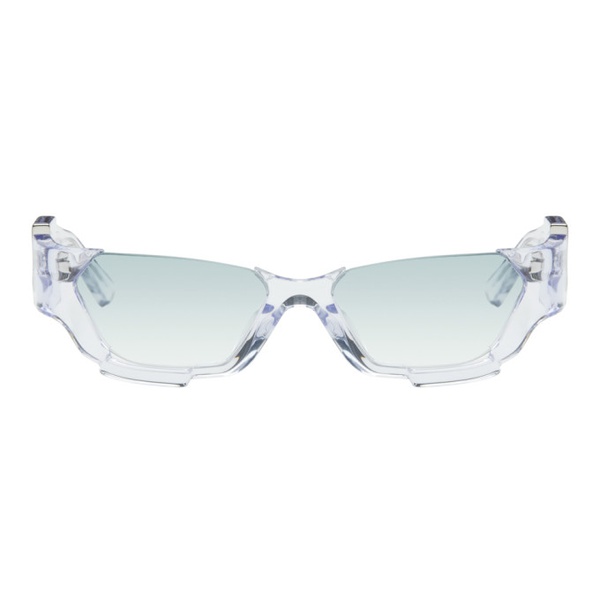  펑첸왕 Feng Chen Wang SSENSE Exclusive Transparent Deconstructed Sunglasses 241107M134001