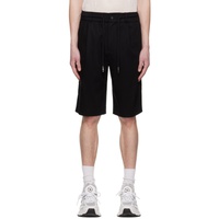 펑첸왕 Feng Chen Wang Black Pleated Shorts 231107M193000