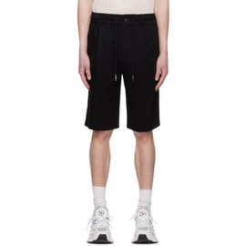 펑첸왕 Feng Chen Wang Black Pleated Shorts 231107M193000