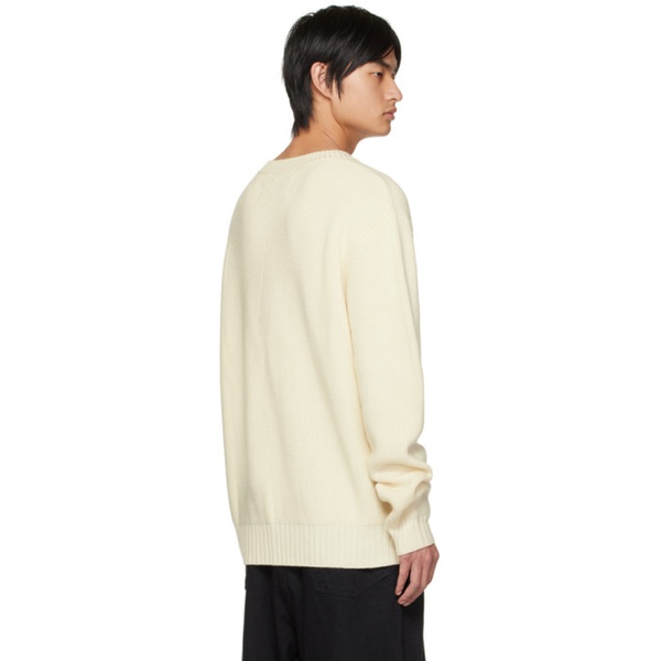  펑첸왕 Feng Chen Wang White Double Neck Sweater 222107M201001