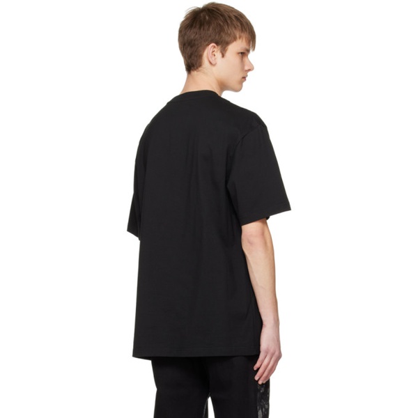  펑첸왕 Feng Chen Wang Black Cutout T-Shirt 231107M213012