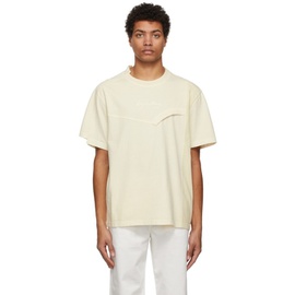 펑첸왕 Feng Chen Wang 오프화이트 Off-White Hand-Dyed Double Collar T-Shirt 221107M213012