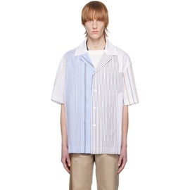 펑첸왕 Feng Chen Wang Blue Striped Shirt 231107M192004