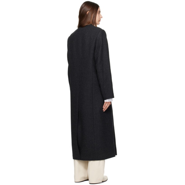  Filippa K Gray Tailored Peacoat 232072F059002