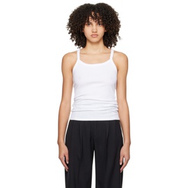 Filippa K White Fine Rib Tank Top 241072F111012