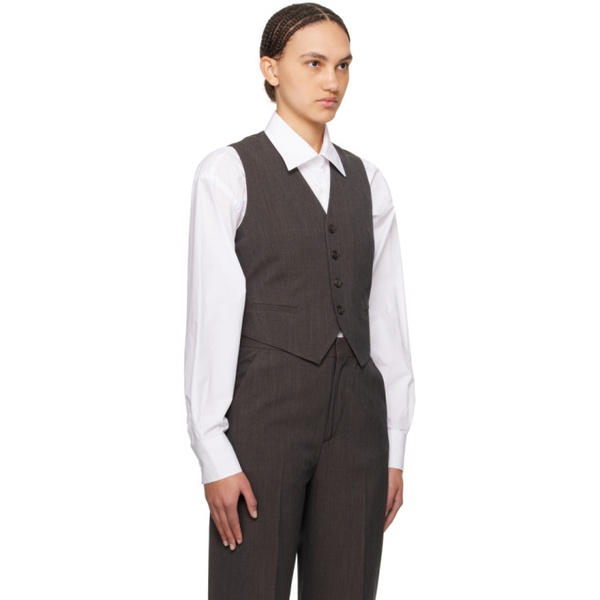  Filippa K Gray Tailored Vest 241072F068002