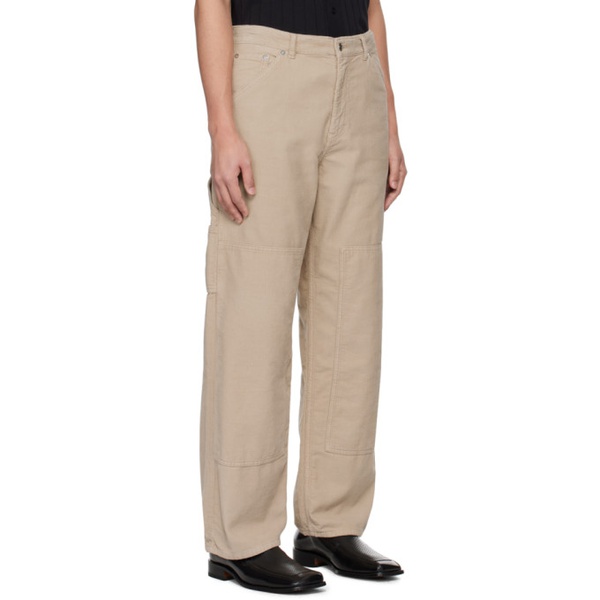  Filippa K Taupe Relaxed-Fit Trousers 241072M191002