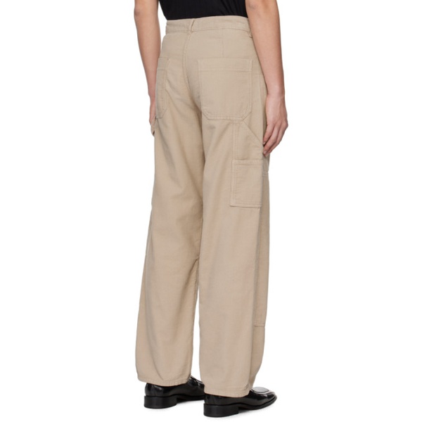  Filippa K Taupe Relaxed-Fit Trousers 241072M191002