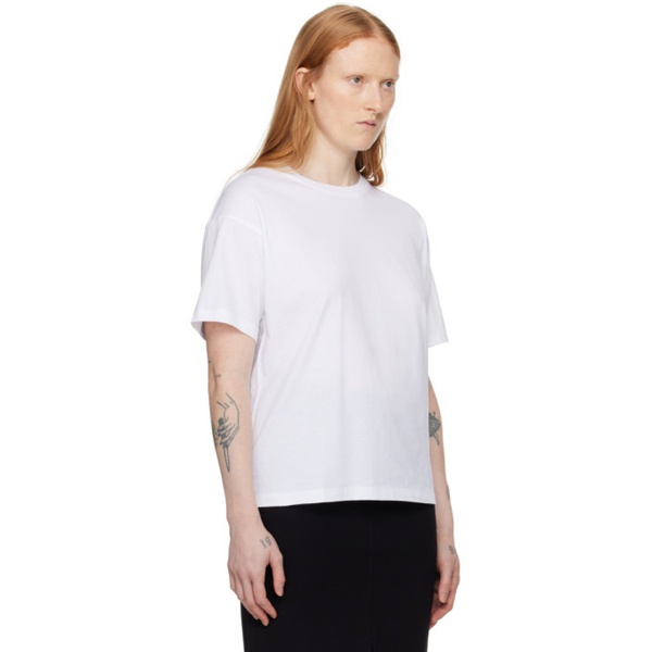  Filippa K White Loose Fit T-Shirt 241072F110006