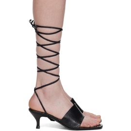 Filippa K Black Strappy Heeled Sandals 241072F125000