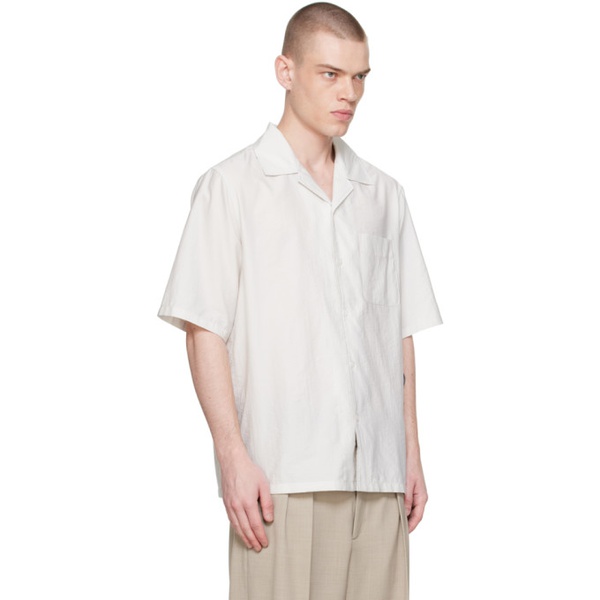  Filippa K Gray Button Shirt 241072M192008