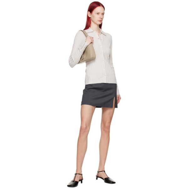  Filippa K Gray Tailored Miniskirt 241072F090002