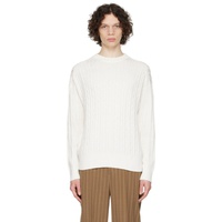 Filippa K White Braided Sweater 231072M201001
