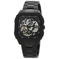 Fossil MEN'S Inscription Stainless Steel Black Dial Watch ME3203