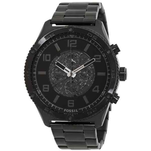 파슬 Fossil MEN'S Brox Stainless Steel Black Dial Watch BQ2668