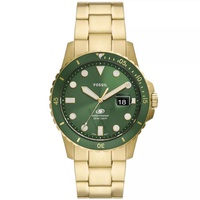MEN'S Fossil Blue Dive Stainless Steel Green Dial Watch FS5950