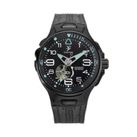 Franck Dubarry MEN'S Deep Ocean Rubber Black Dial Watch 06 Black