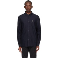 Fred Perry Navy Button Shirt 242719M192010