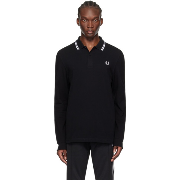  Fred Perry Black Striped Polo 242719M212002