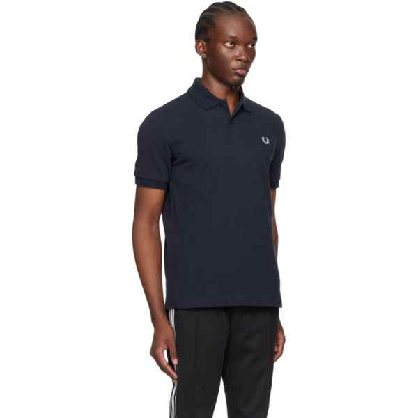  Fred Perry Navy Embroidered Polo 242719M212009
