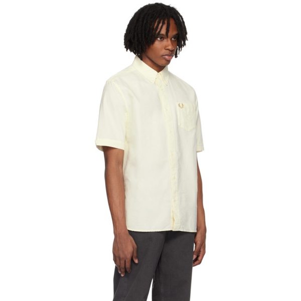  Fred Perry 오프화이트 Off-White Embroidered Shirt 242719M192009