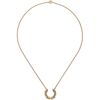 Fred Perry Gold Laurel Wreath Necklace 242719M145003
