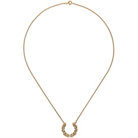 Fred Perry Gold Laurel Wreath Necklace 242719M145003