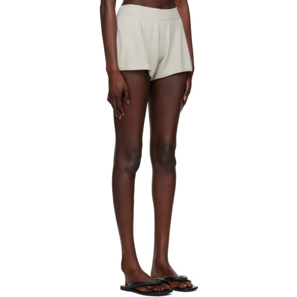  Frenckenberger Taupe Cashmere Shorts 231283F088006