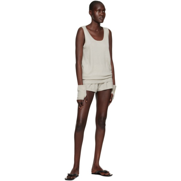  Frenckenberger Taupe Cashmere Shorts 231283F088006
