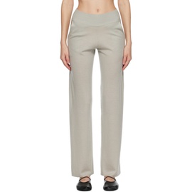 Frenckenberger Gray Straight Lounge Pants 231283F086009