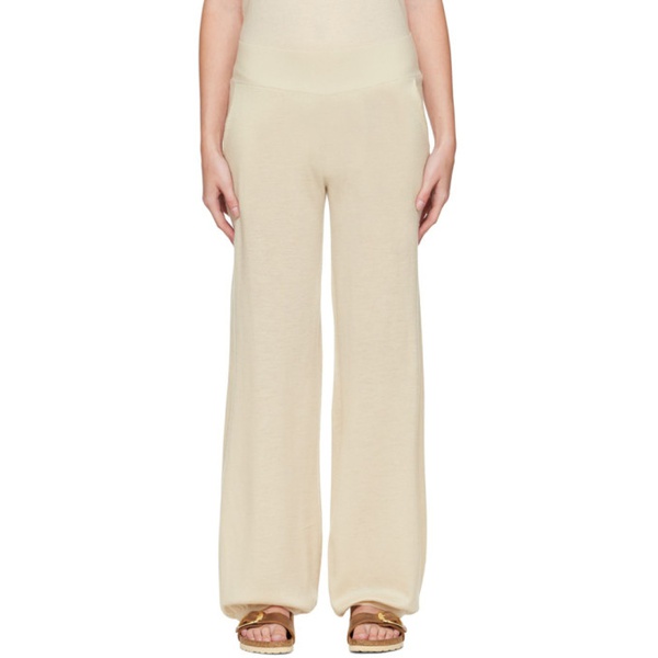  Frenckenberger 오프화이트 Off-White Cashmere Lounge Pants 222283F086009