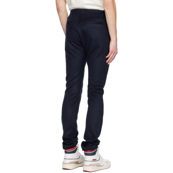  Frenckenberger Navy Four Pocket Trousers 231283M191000