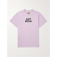 GALLERY DEPT. Art Deco Glittered Logo-Print Cotton-Jersey T-Shirt 1647597316241834