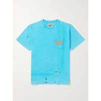 GALLERY DEPT. Vintage Logo-Print Paint-Splattered Cotton-Jersey T-Shirt 1647597316241844