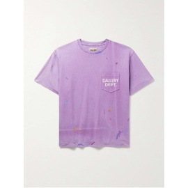 GALLERY DEPT. Logo-Print Paint-Splattered Cotton-Jersey T-Shirt 1647597316241856