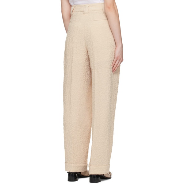  가니 GANNI Beige Four-Pocket Trousers 241144F087028