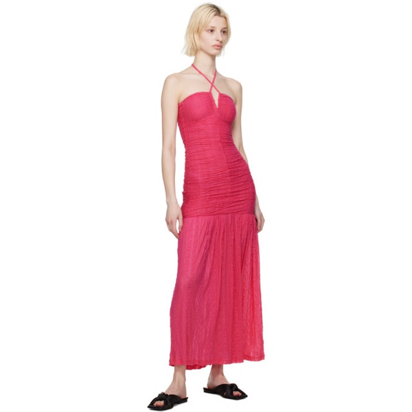  가니 GANNI SSENSE Exclusive Pink Maxi Dress 232144F055003