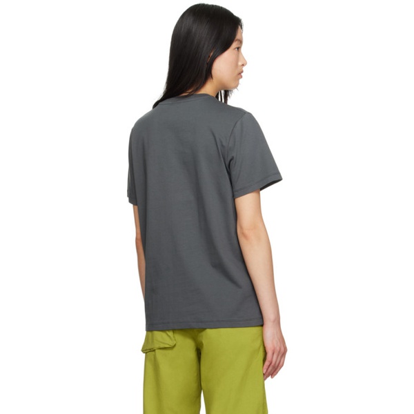 가니 GANNI Gray Relaxed T-Shirt 232144F110013