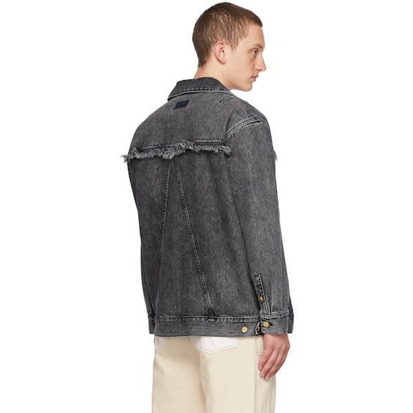  가니 GANNI Gray Faded Denim Jacket 232144M177001