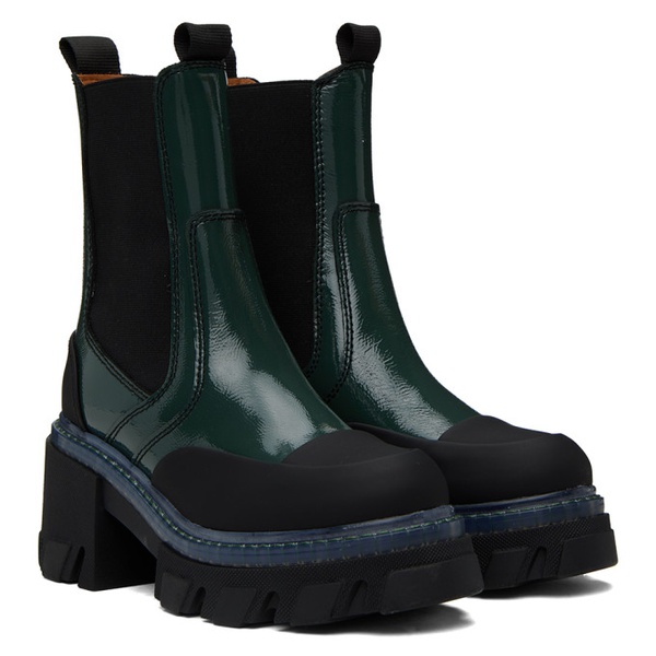  가니 GANNI Green Cleated Boots 232144F114002