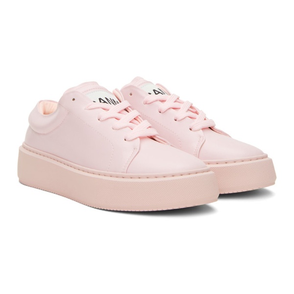  가니 GANNI Pink Sporty Sneakers 221144F128002