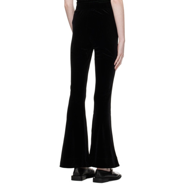  가니 GANNI Black Flared Trousers 231144F087005