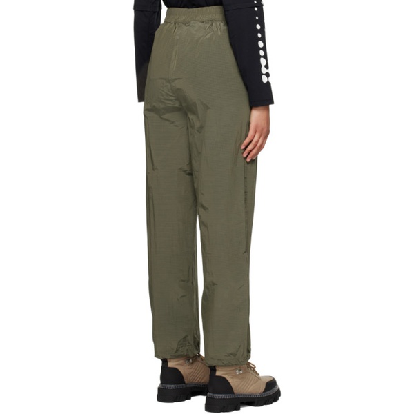  가니 GANNI Khaki Drawstring Lounge Pants 231144F086010