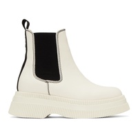 가니 GANNI White Creepers Chelsea Boots 231144F113004